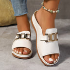 Seren - Comfy Open Toe Buckle Sandals