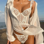 Daria - French Lace Push-Up Bra & Panty Set