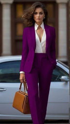 Aveline - Elegant Two-Piece Blazer and Pants Set