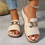 Seren - Comfy Open Toe Buckle Sandals