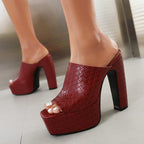 Brooke | Leather Platform Sandals
