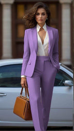 Aveline - Elegant Two-Piece Blazer and Pants Set