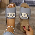 Seren - Comfy Open Toe Buckle Sandals