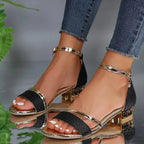 Lauren - Gold Chain Orthopedic Sandals