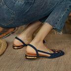 Riley - Elegant Orthopedic  Square Heel Sandals